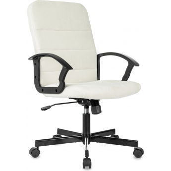 Кресло БЮРОКРАТ TRIEST FABRIC молочный