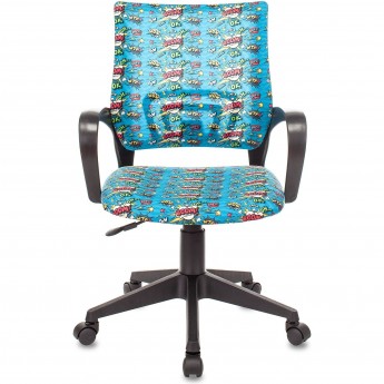 Кресло детское БЮРОКРАТ BUROKIDS 1 голубое/бум