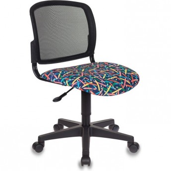 Кресло детское БЮРОКРАТ CH-296NX черное/карандаши Кресло детское БЮРОКРАТ CH-296NX черное/карандаши