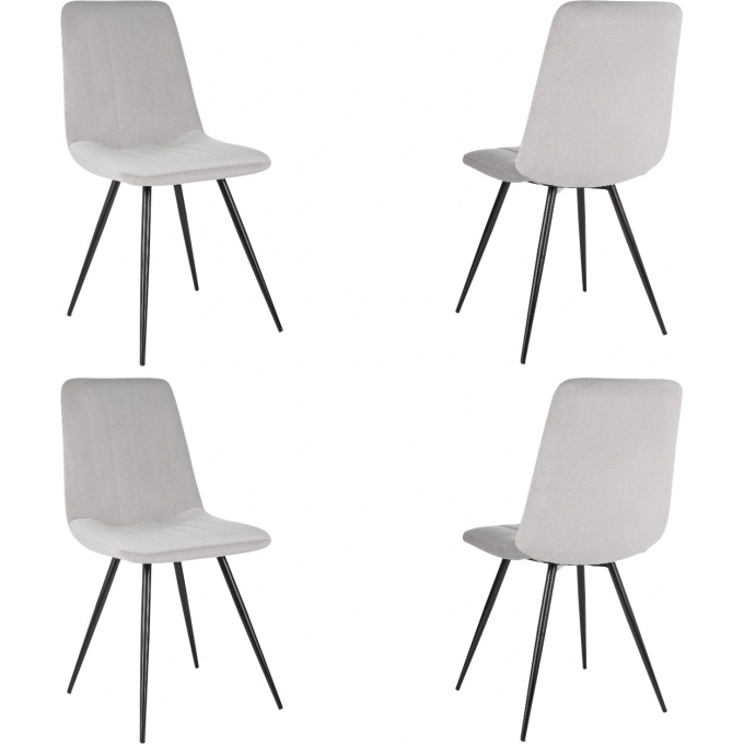 Стул для дома БЮРОКРАТ CH-K6_4 комплект 4шт светло-серый CH-K6_1/HL09_4