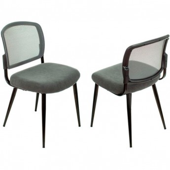 Стул для кухни БЮРОКРАТ KF-8_2 серый, комплект 2шт Стул для кухни БЮРОКРАТ KF-8_2 серый, комплект 2шт